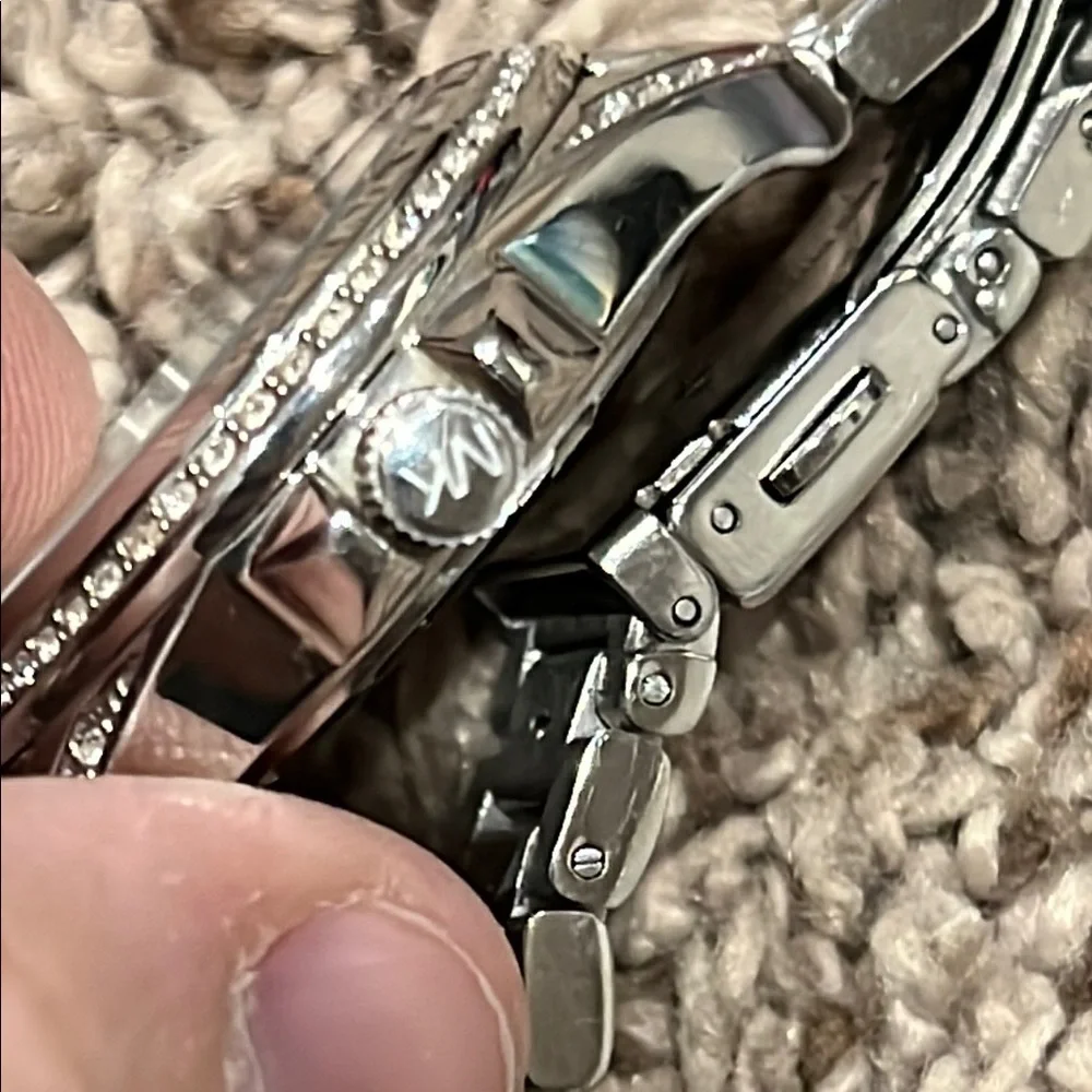 Michael Kors Silver Crystal Watch